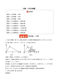 专题 中考压轴题（全国通用）-2025年中考数学一模试题分类汇编