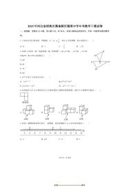 2025年河北省邯郸市冀南新区精英中学中考数学三模试卷(含答案)