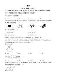 2025年山西省中考数学真题（含解析）