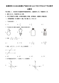 2025年新疆维吾尔族自治区中考数学真题（含解析）