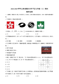 2024-2025学年山东省烟台市牟平区七年级（上）期末数学试卷（五四学制）（含解析）