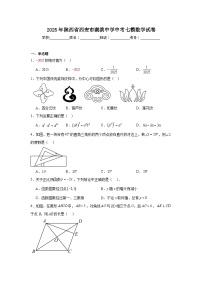 2025年陕西省西安市湖滨中学中考七模数学试卷（附答案解析）