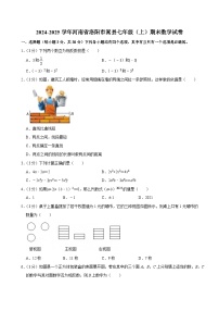 河南省洛阳市嵩县2024-2025学年上学期七年级数学期末考试试卷