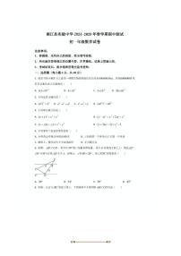 2024～2025学年四川省巴中市南江县实验中学七年级下期中数学试卷(无答案)