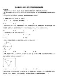合水县2024-2025学年中考数学模拟精编试卷含解析