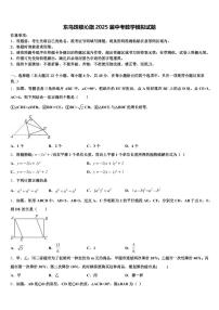 东乌珠穆沁旗2025届中考数学模拟试题含解析