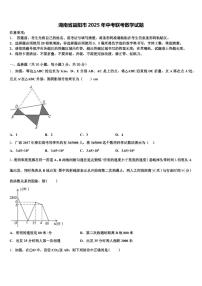 湖南省益阳市2025年中考联考数学试题含解析