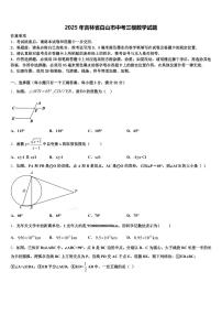 2025年吉林省白山市中考三模数学试题含解析