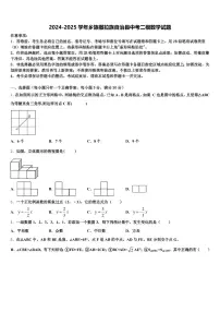 2024-2025学年乡族撒拉族自治县中考二模数学试题含解析
