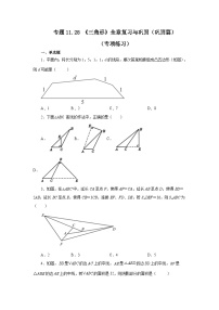 【25年秋季】新人教版八年级数学上册专项讲练专题11.28 《三角形》全章复习与巩固（巩固篇）（名师详细解析）