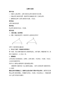 初中数学人教版（2024）八年级上册（2024）14.1 全等三角形及其性质教学设计