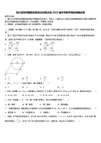 四川省阿坝藏族羌族自治州黑水县2025届中考数学模拟精编试卷含解析