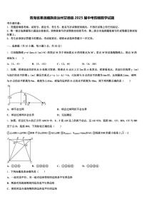青海省果洛藏族自治州甘德县2025届中考四模数学试题含解析