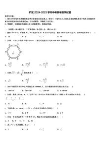 矿区2024-2025学年中考联考数学试卷含解析
