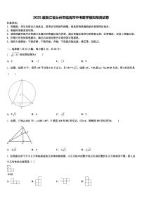 2025届浙江省台州市临海市中考数学模拟预测试卷含解析