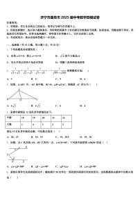 济宁市曲阜市2025届中考数学四模试卷含解析