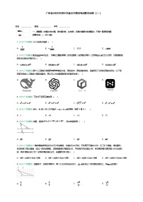 广东省2025年九年级下初中学业水平模拟考试数学试卷（含答案解析）
