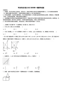 平凉市泾川县2025年中考一模数学试题含解析