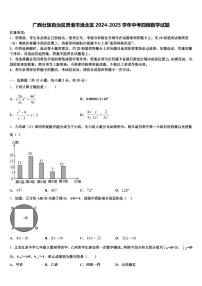 广西壮族自治区贵港市港北区2024-2025学年中考四模数学试题含解析