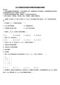 2025届漳州市龙海市中考数学考试模拟冲刺卷含解析