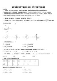 山东省泰安市东平县2024-2025学年中考数学仿真试卷含解析