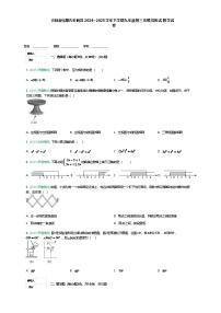 吉林省松原市长岭县2024~2025学年下学期九年级第三次模拟测试   数学试卷（含答案解析）