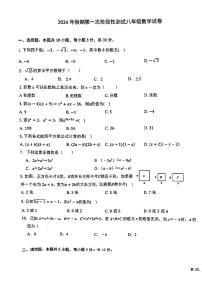 河南省南阳市第二十一学校、南阳市七中等2024-2025学年八年级上学期10月月考数学试题