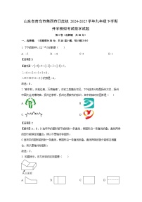 山东省青岛市莱西市日庄镇2024-2025学年九年级下学期开学模拟考试数学试题（解析版）