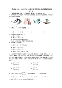 苏科版2024—2025学年七年级下册数学期末考试强化提分训练