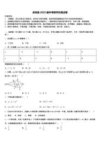 卓尼县2025届中考数学仿真试卷含解析