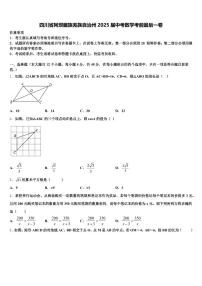 四川省阿坝藏族羌族自治州2025届中考数学考前最后一卷含解析