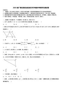 2025届广西壮族自治区崇左市宁明县中考数学五模试卷含解析
