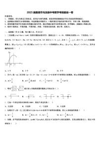 2025届曲靖市马龙县中考数学考前最后一卷含解析