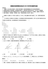 新疆省巴音郭楞蒙古自治州2025年中考五模数学试题含解析