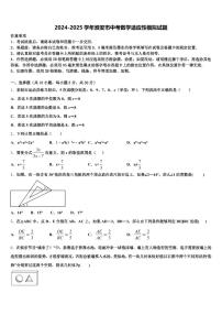 2024-2025学年淮安市中考数学适应性模拟试题含解析