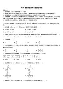 2025年安溪县中考二模数学试题含解析