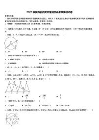 2025届陕西省西安市莲湖区中考数学模试卷含解析