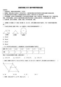 运城市绛县2025届中考数学模拟试题含解析