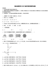 湖北省黄冈市2025届中考联考数学试题含解析