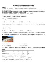 2025年宁夏回族吴忠市中考五模数学试题含解析