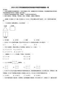 2024-2025学年湖南省株洲市株洲县中考数学考前最后一卷含解析