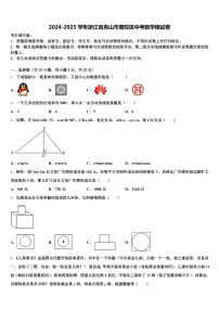 2024-2025学年浙江省舟山市普陀区中考数学模试卷含解析