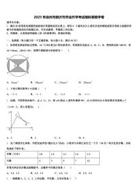 2025年徐州市新沂市毕业升学考试模拟卷数学卷含解析