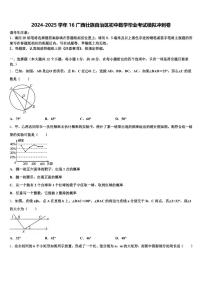 2024-2025学年16广西壮族自治区初中数学毕业考试模拟冲刺卷含解析