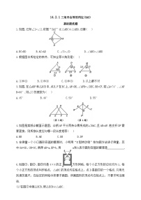 初中数学人教版（2024）八年级上册（2024）14.2 三角形全等的判定精品课时作业