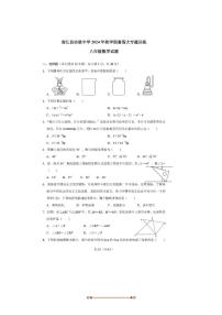 2024～2025学年四川省巴中市南江县实验中学八年级上入学数学试卷(无答案)