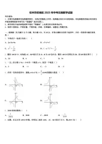 钦州市钦南区2025年中考五模数学试题含解析