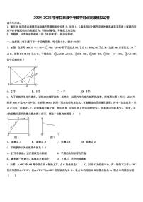 2024-2025学年甘泉县中考数学对点突破模拟试卷含解析
