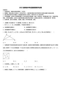 2025届寿县中考试题猜想数学试卷含解析