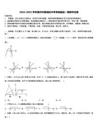 2024-2025学年惠州市惠城区中考考前最后一卷数学试卷含解析